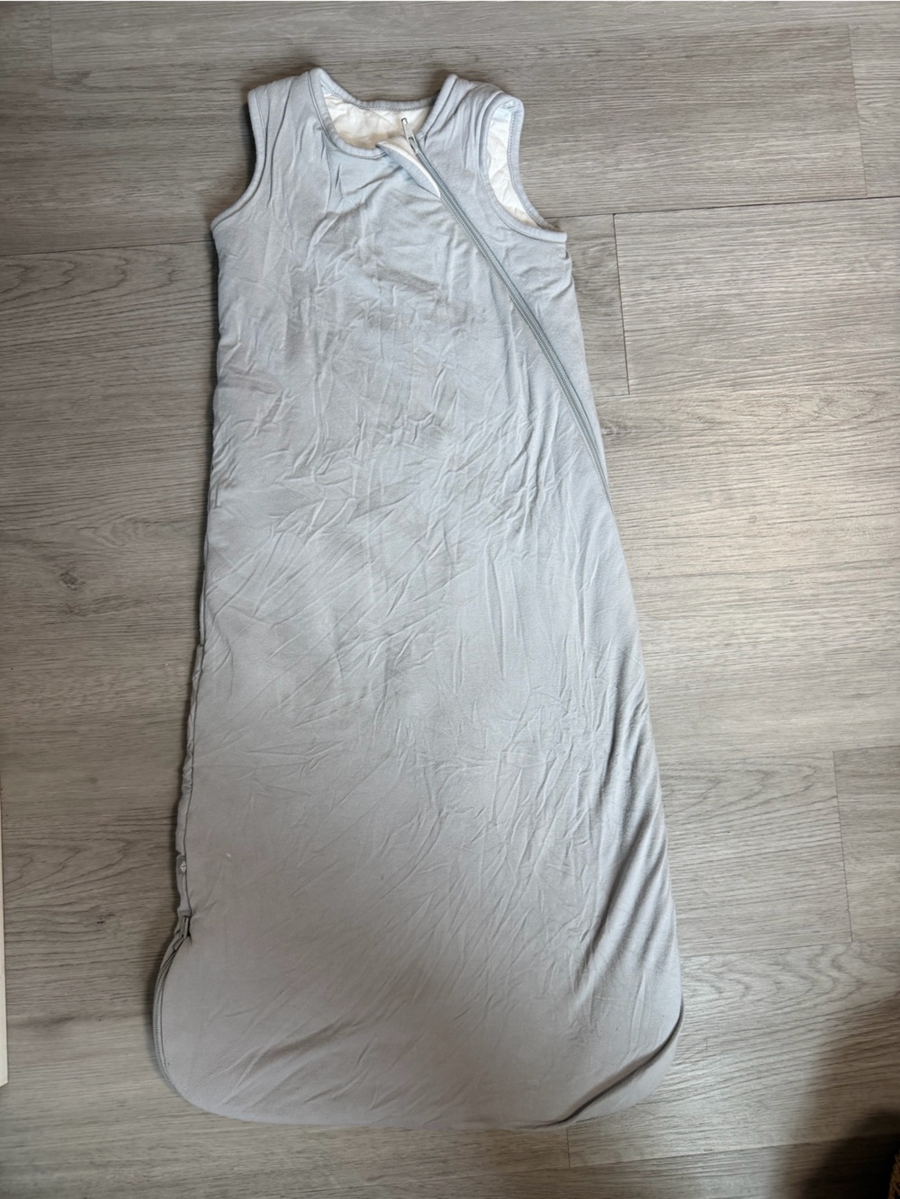 Kyte BABY Lightweight Grey Women's Sleep Sack - Cozy Zip-Front